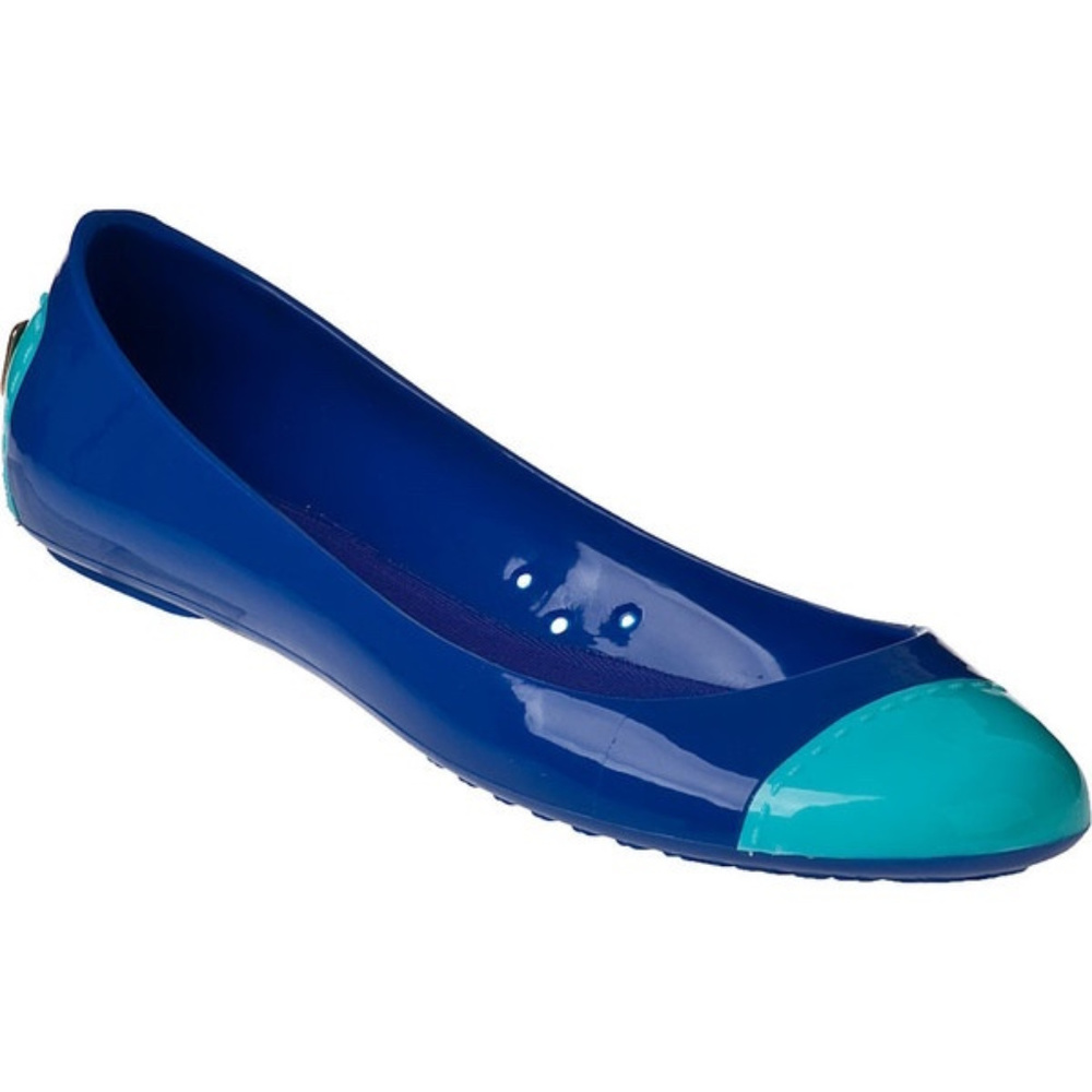 Kate Spade Jelly Ballet Flat Blue & Turquoise Sz 8
